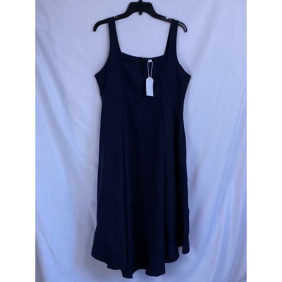 Navy Blue Women's XL Sleeveless Sundress fit and flare NWT cute! - Picture 2 of 8